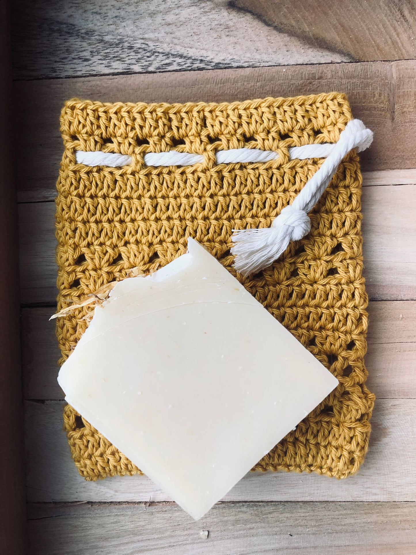 Geschenkset - zeep met zeepzakje - Sun Kissed