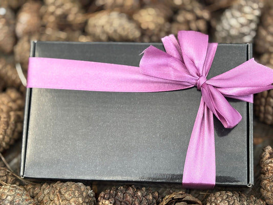 Geschenkset - zeep met zeepzakje - Pink Confetti - anthraciet